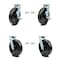 Service Caster 8 Inch Phenolic Caster Set with Roller Bearings 4 Swivel Lock 2 Brake SCC SCC-30CS820-PHR-TLB-BSL-2-BSL-2 - alternate 1